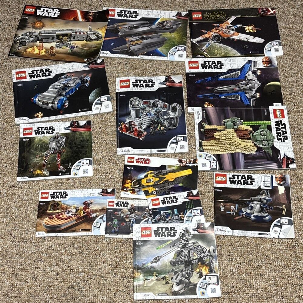 LEGO Star Wars Yoda 75255 Instruction Manual ONLY + 75291 + more